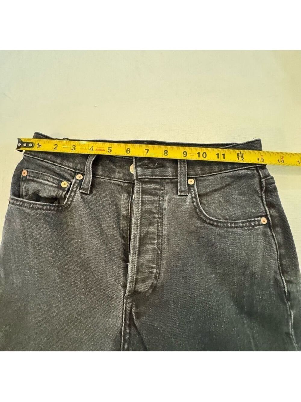 Denim Forum ARLO high Rise Straight Leg Jeans High-Waisted Size 24 - Picture 8 of 11